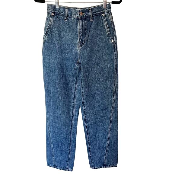 Madewell Baggy Straight Jeans Ensenada Wash SZ 23 - Picture 2 of 6